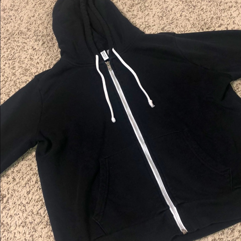 Black zip up hoodie women’s size large